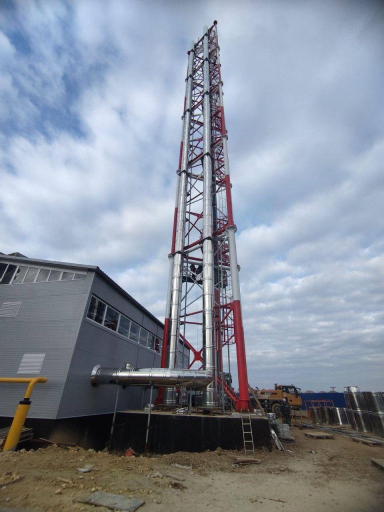 Газоход для котельной высотой 50 м, Евпатория — фото 2