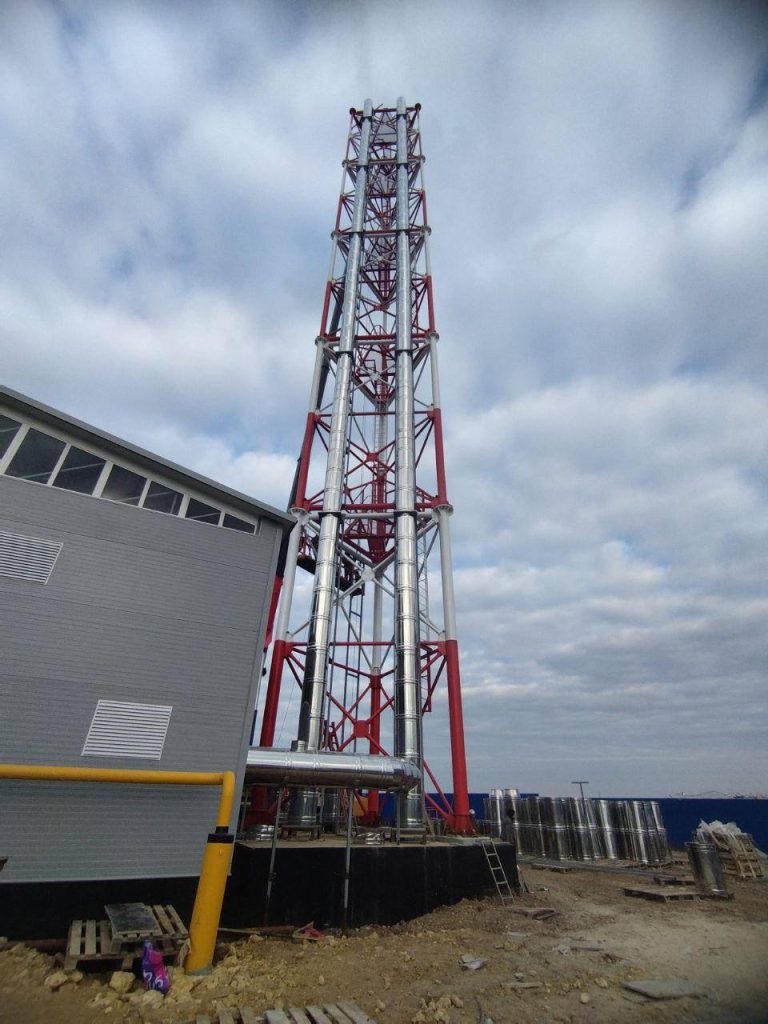 Газоход для котельной высотой 50 м, Евпатория — фото 3